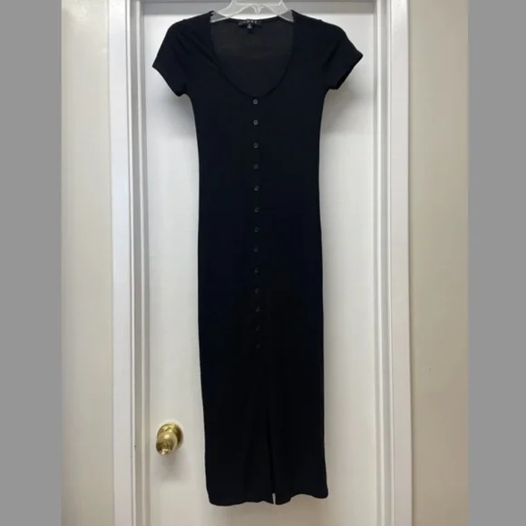 knee length dresses for ladies Lexi Rib Long Sleeve Midi Dress
